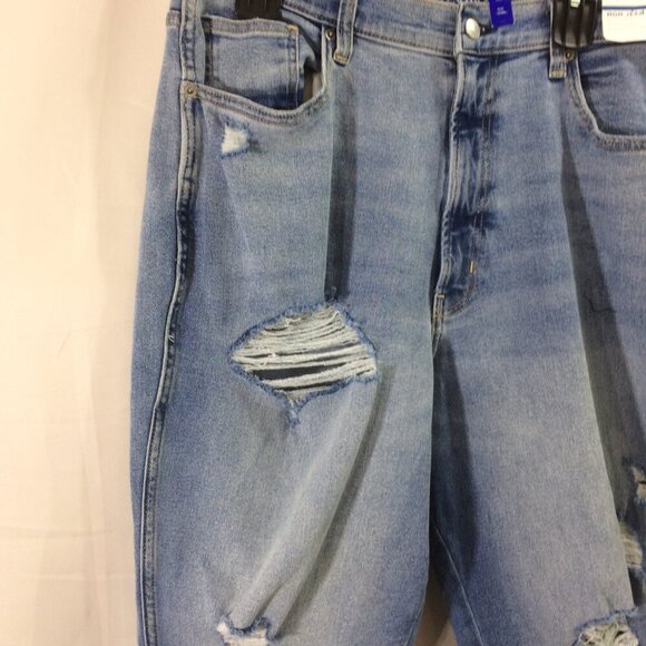 NEW Arizona Jeans Mom Distressed Stretch Medium Wash High Rise NWT Size 19 - Picture 4 of 4